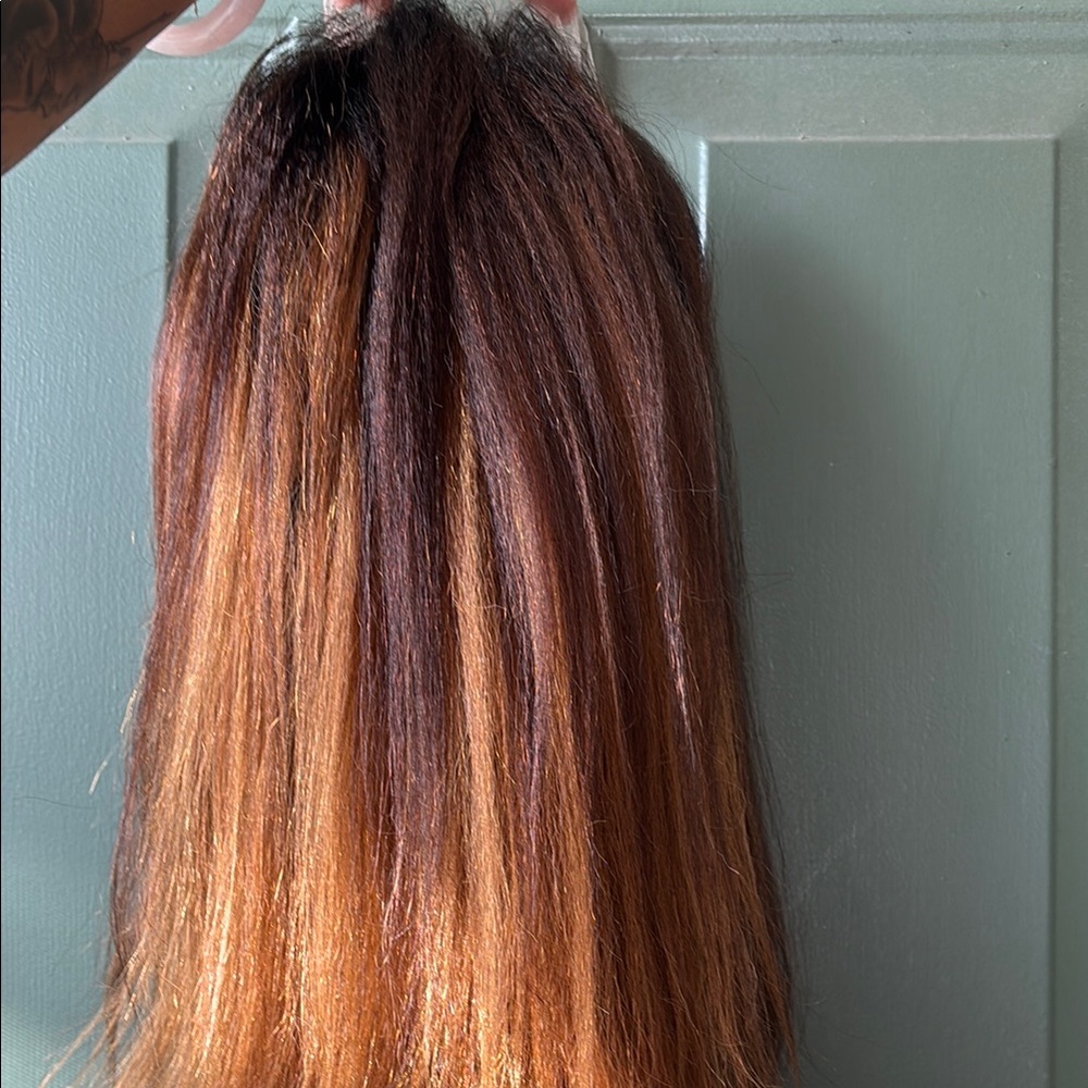 Brown and Blonde Highlight Wig